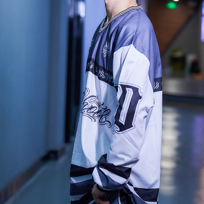 FUNKY HIP-HOP RUGBY LONG SLEEVE TEE I-0110