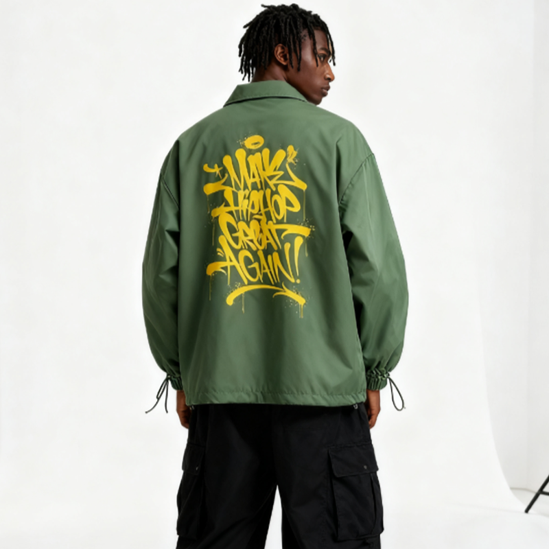RETRO HIP-HOP COACH JACKET I-0107