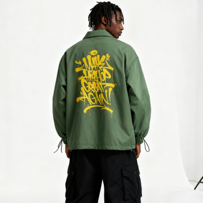 RETRO HIP-HOP COACH JACKET I-0107