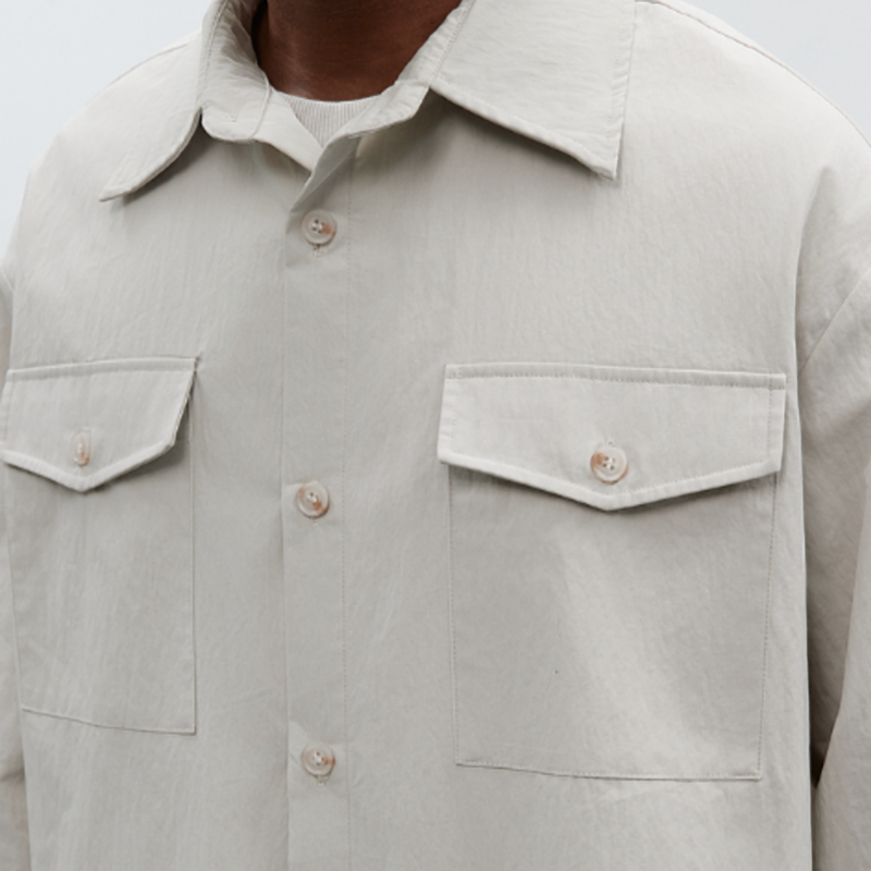 PEPLUM LONG SLEEVE SHIRT I-0093