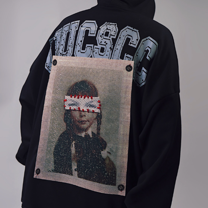 RETRO HIP-HOP HOODED SWEATSHIRT I-0149