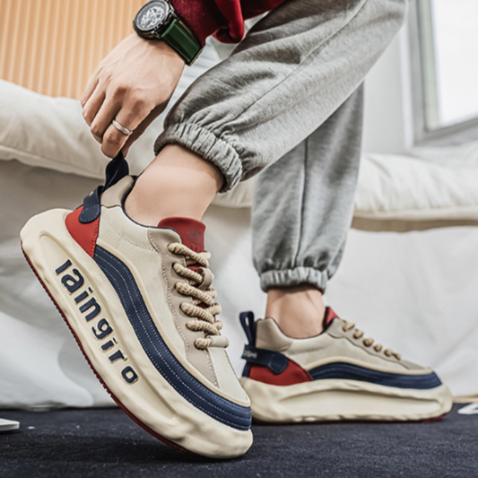 AUTUMN LEATHER DAD SNEAKERS I-0212