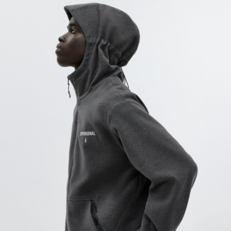 HEAVYWEIGHT TWEED HOODIE JACKET I-0077