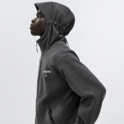 HEAVYWEIGHT TWEED HOODIE JACKET I-0077