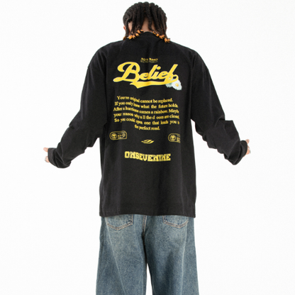 HEAVYWEIGHT COTTON LONG SLEEVE TEE I-0162