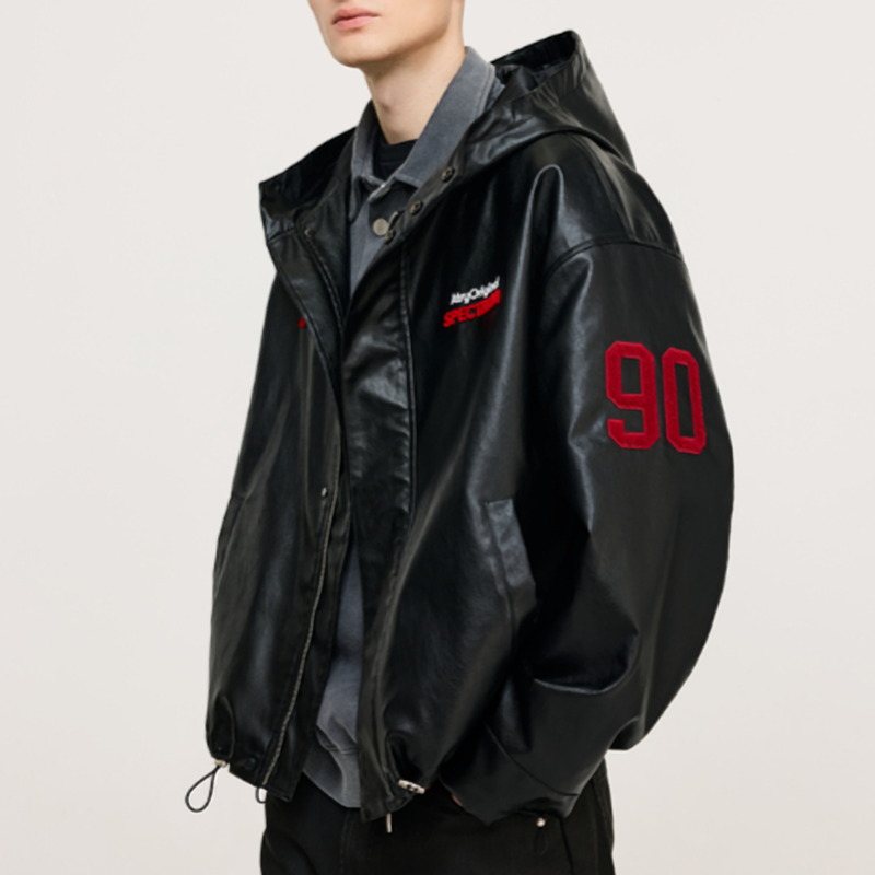 RETRO EMBROIDERED HOODED JACKET I-0076