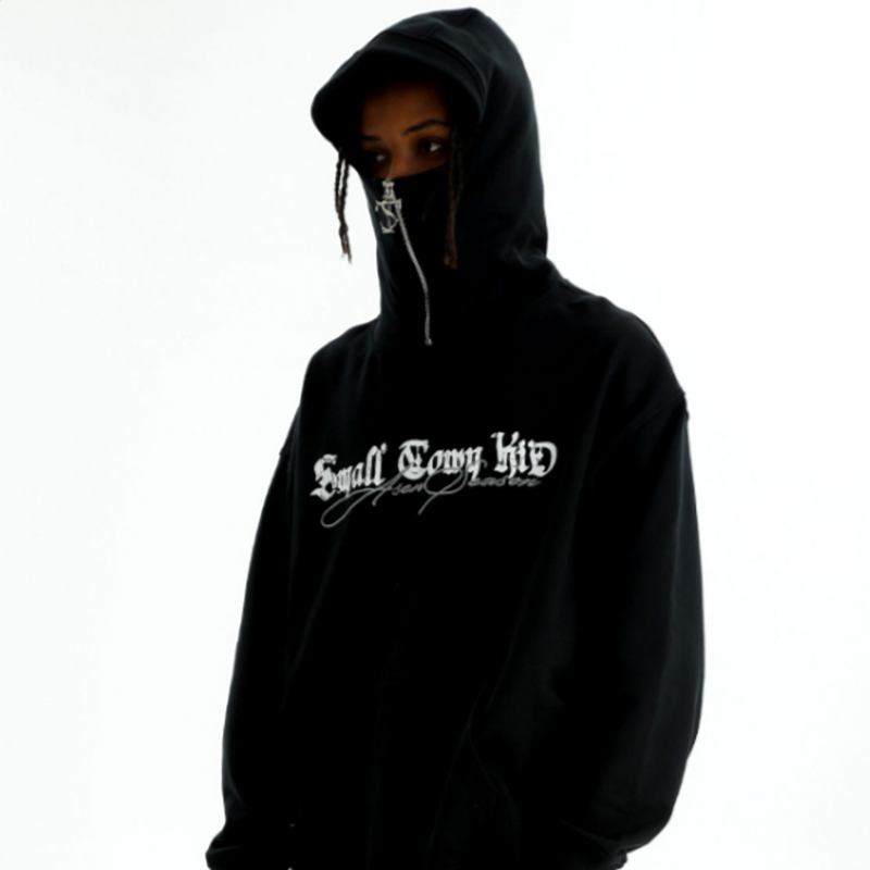 STREET WAVE EMBROIDERED HOODIE I-0048