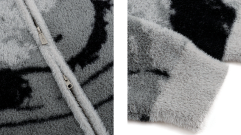 RETRO GRADIENT CARDIGAN JACKET