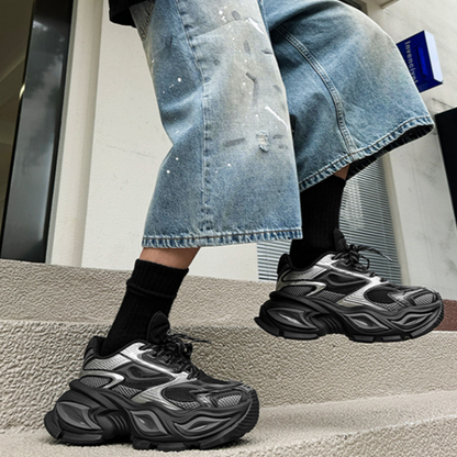 BLACK WARRIOR MESH SNEAKERS I-0038