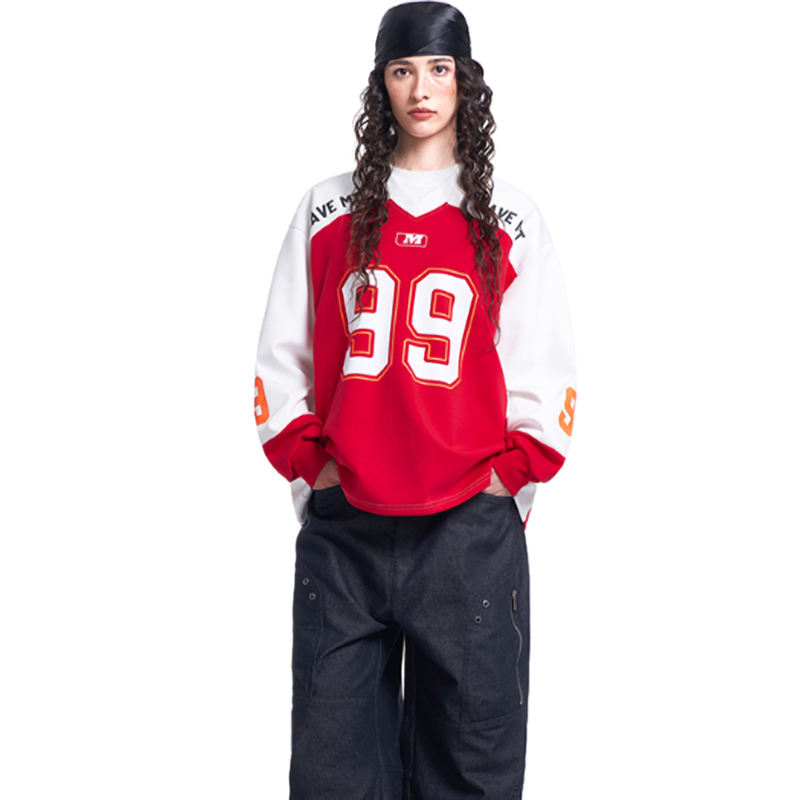 RETRO LETTERED SWEATSHIRT I-0184