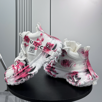 GRAFFITI HIGH-TOP SNEAKERS I-0147