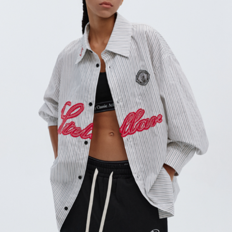 STRIPE LONG SLEEVE SHIRT I-0094