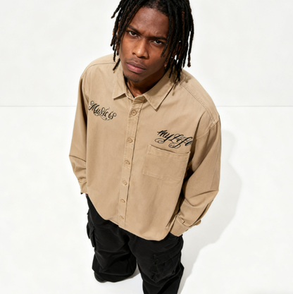 VINTAGE CHICANO TATTOO WORK SHIRT I-0170