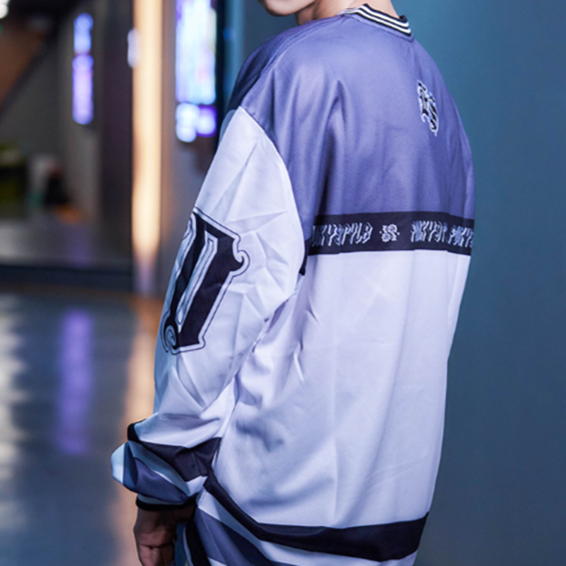 FUNKY HIP-HOP RUGBY LONG SLEEVE TEE I-0110