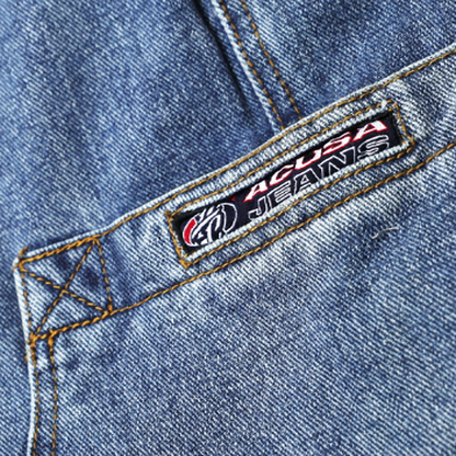 EMBROIDERED DENIM PANTS I-0131