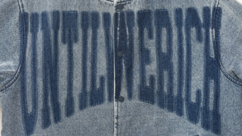 VINTAGE DENIM BASEBALL JACKET I-0009