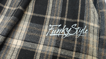 FUNKY PLAID STREET PANTS I-0171