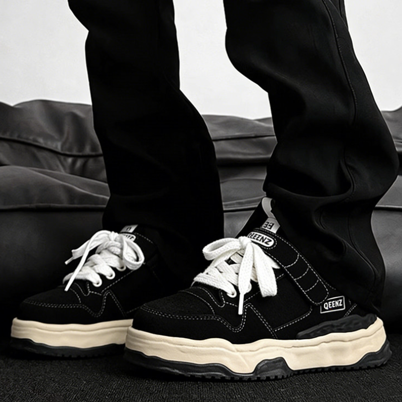 RETRO THICK SOLE CASUAL SHOES I-0241