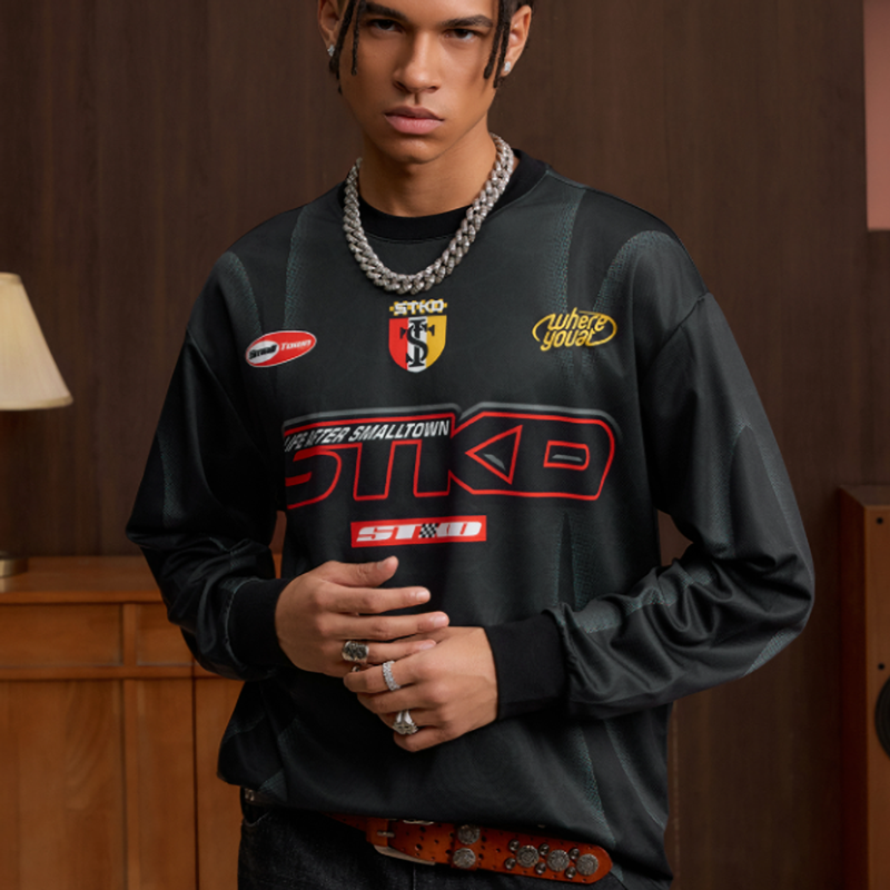 VINTAGE BIKER LONG SLEEVE TEE I-0052