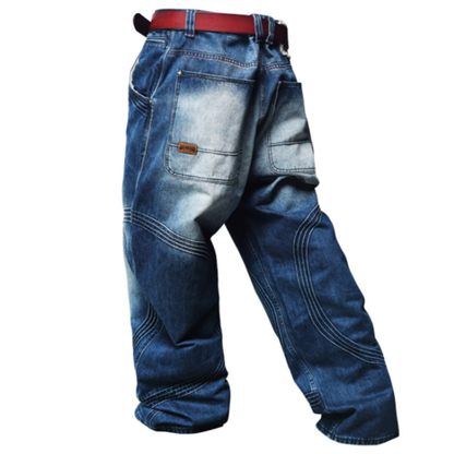 MID-RISE DURABLE DENIM PANTS I-0130