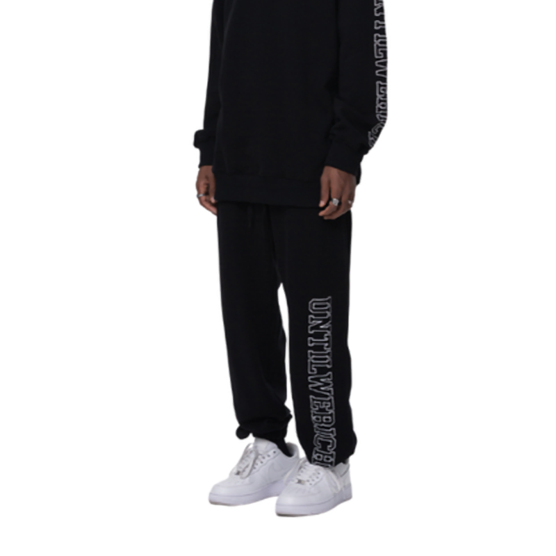 EMBROIDERED TERRY SWEATPANTS I-0016