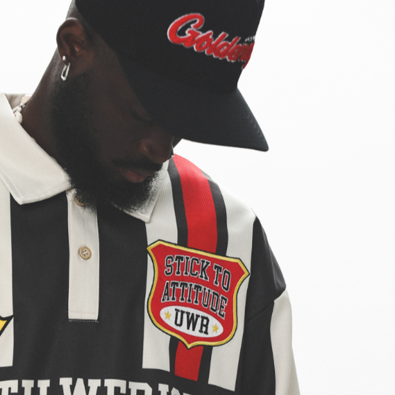 RETRO COLORBLOCK POLO SHIRT I-0003