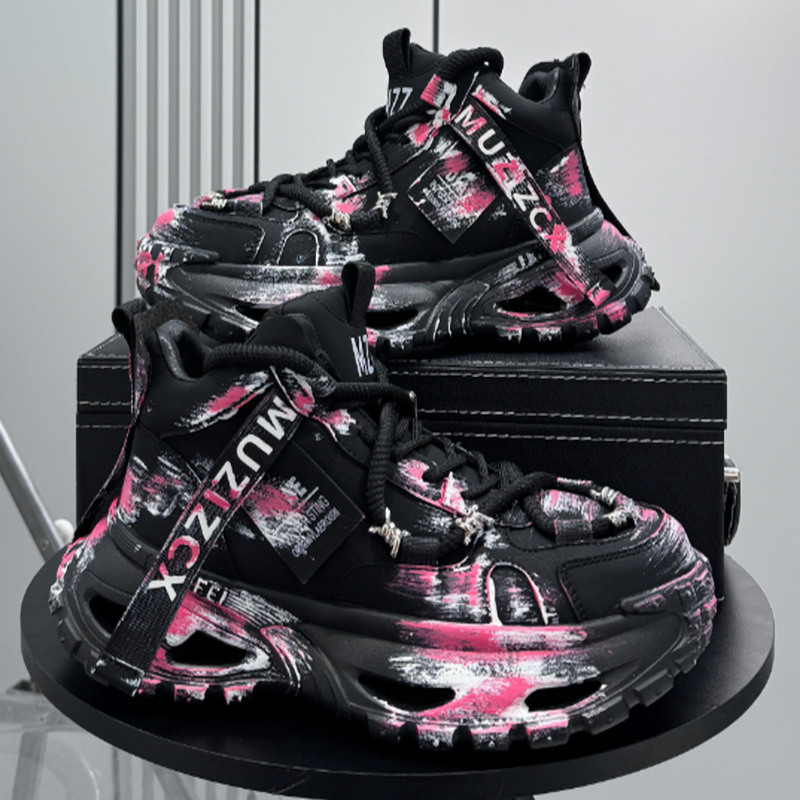 GRAFFITI HIGH-TOP SNEAKERS I-0147