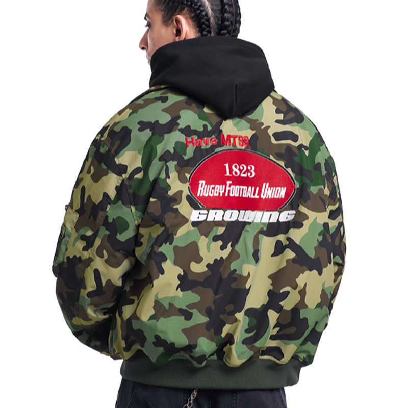 CAMOUFLAGE WATERPROOF COACH JACKET I-0182