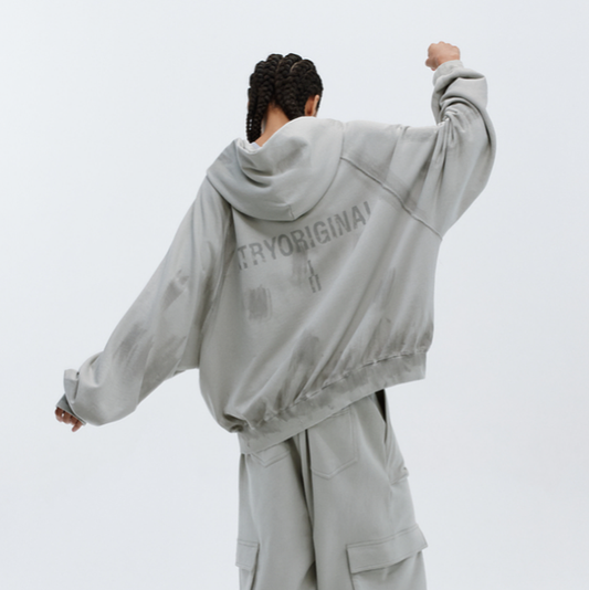 DESTRUCTION PRINT HOODIE I-0074