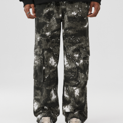 CAMOUFLAGE DRAWSTRING PANTS I-0088