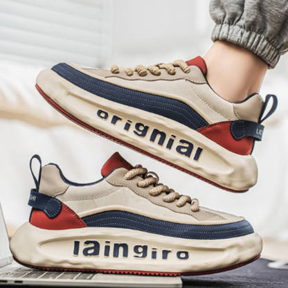 AUTUMN LEATHER DAD SNEAKERS I-0212