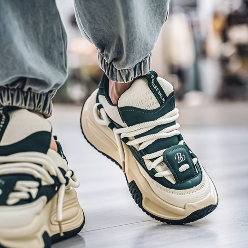 STYLISH THICK-BOTTOM SNEAKERS I-0207