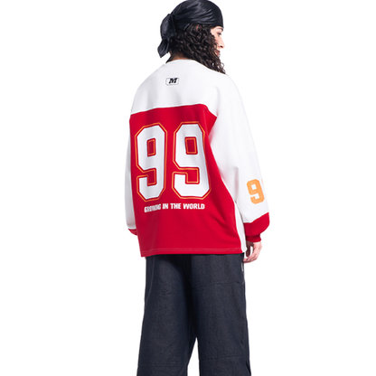 RETRO LETTERED SWEATSHIRT I-0184