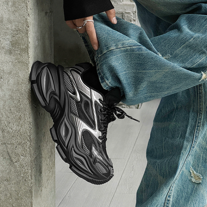 BLACK WARRIOR MESH SNEAKERS I-0038