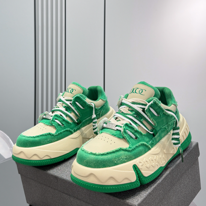 CASUAL THICK-SOLED SHOES I-0186