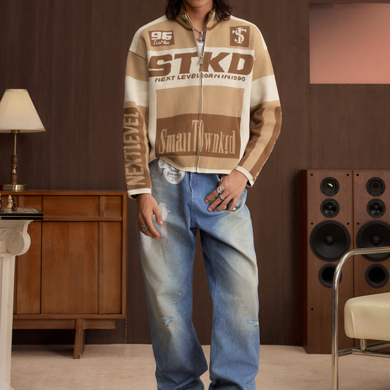 COLORFUL KNIT JACKET FOR ALL I-0054