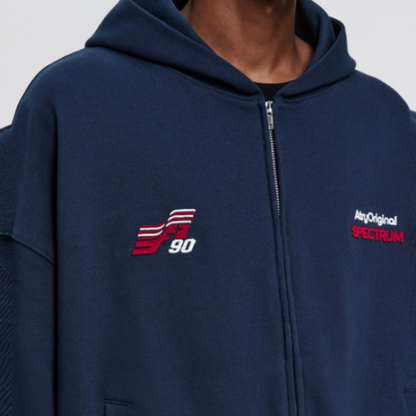 RETRO EMBROIDERED HOODED JACKET I-0066