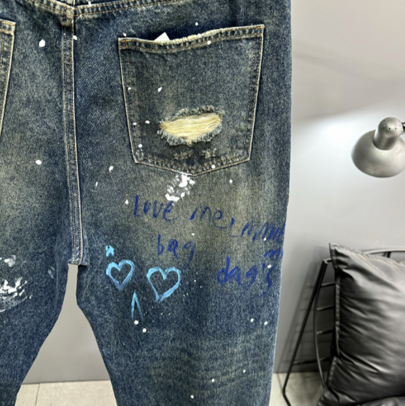 URBAN GRAFFITI WIDE-LEG PANTS I-0151