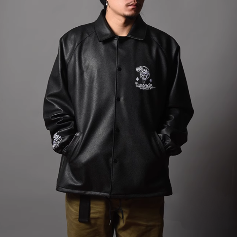 CHICANO EMBROIDERED COACH JACKET I-0164