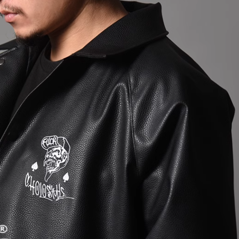 CHICANO EMBROIDERED COACH JACKET I-0164