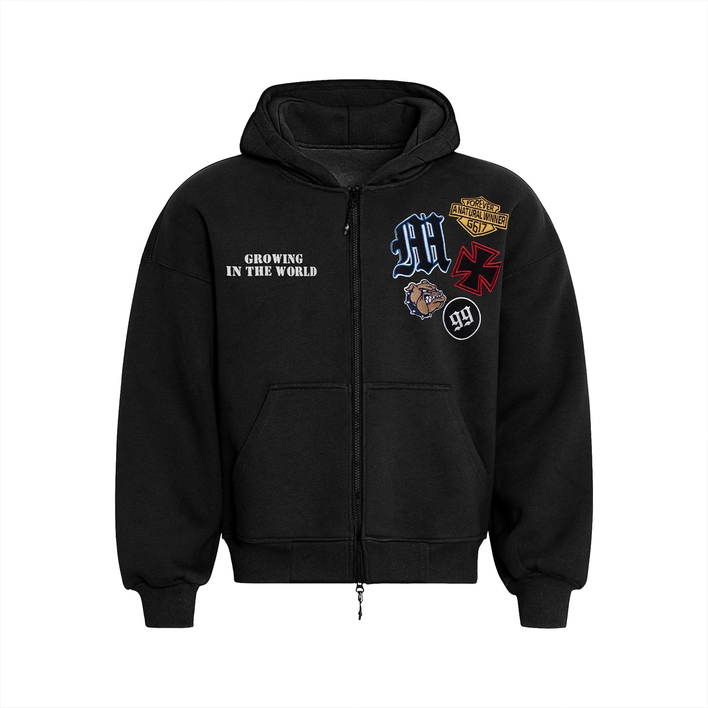 URBAN EMBROIDERED HOODIE I-0021