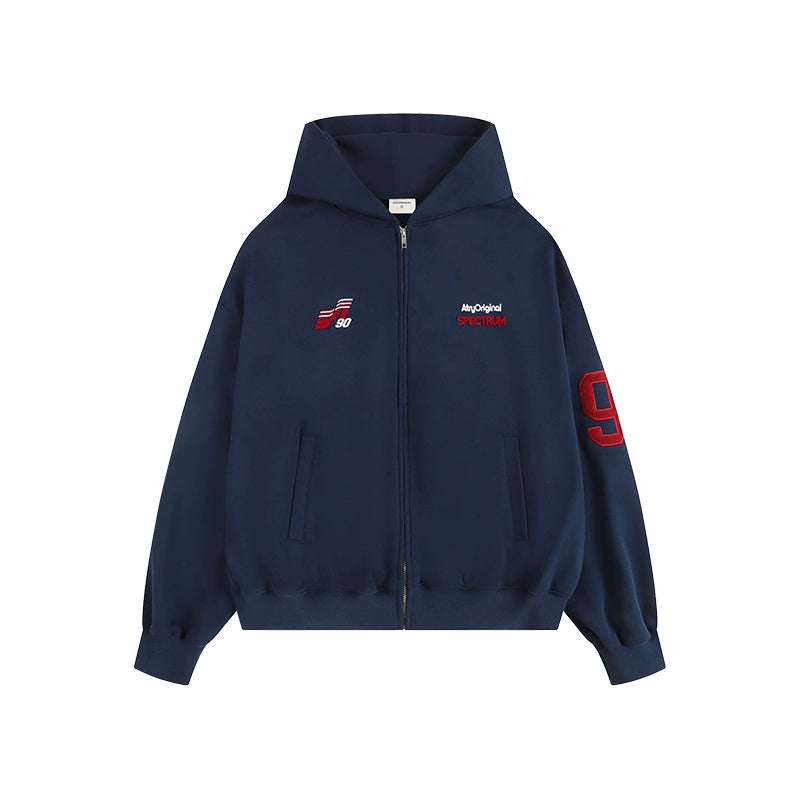 RETRO EMBROIDERED HOODED JACKET I-0066