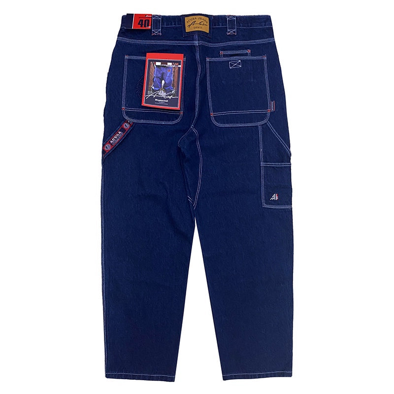 HEAVYWEIGHT EMBOSSED DENIM PANTS I-0132