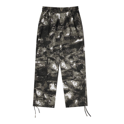 CAMOUFLAGE DRAWSTRING PANTS I-0088