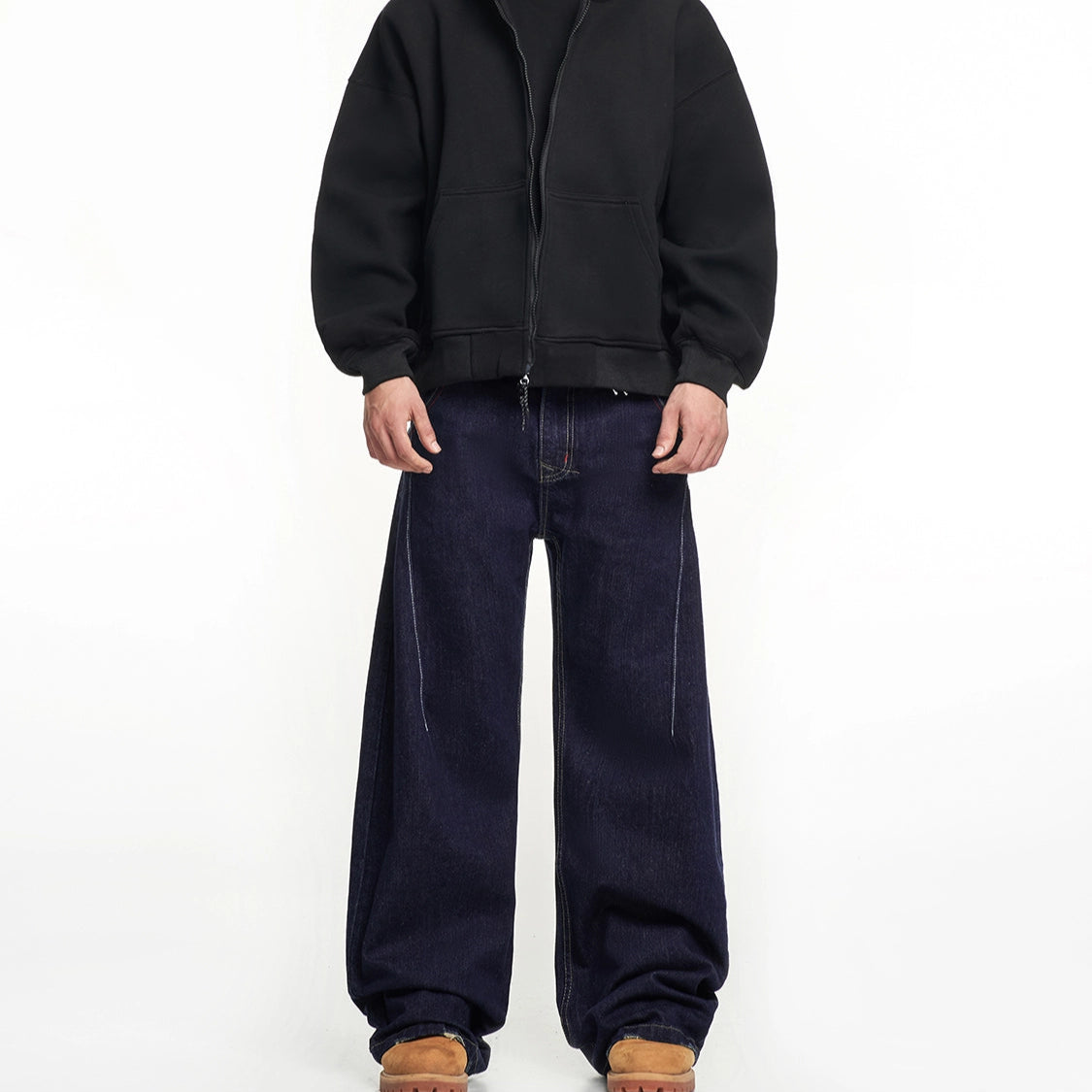 EMBELLISHED WIDE LEG JEANS I-0029