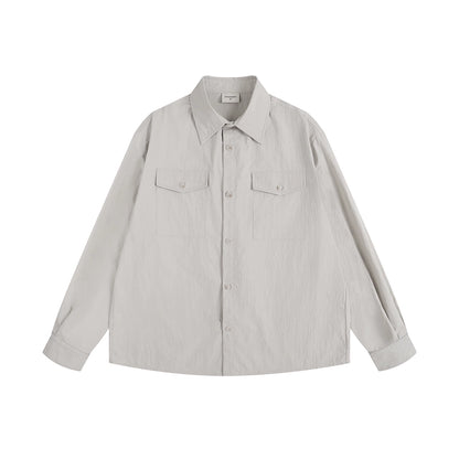 PEPLUM LONG SLEEVE SHIRT I-0093