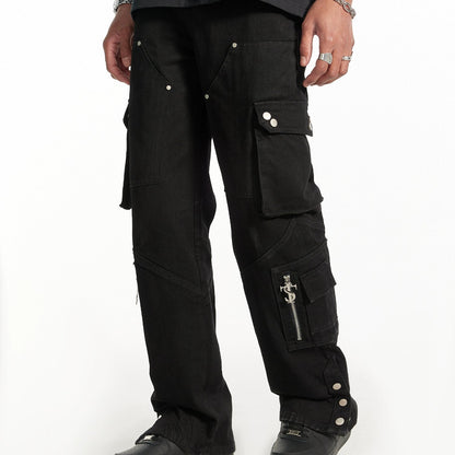 STUDDED HIP HOP JEANS I-0050