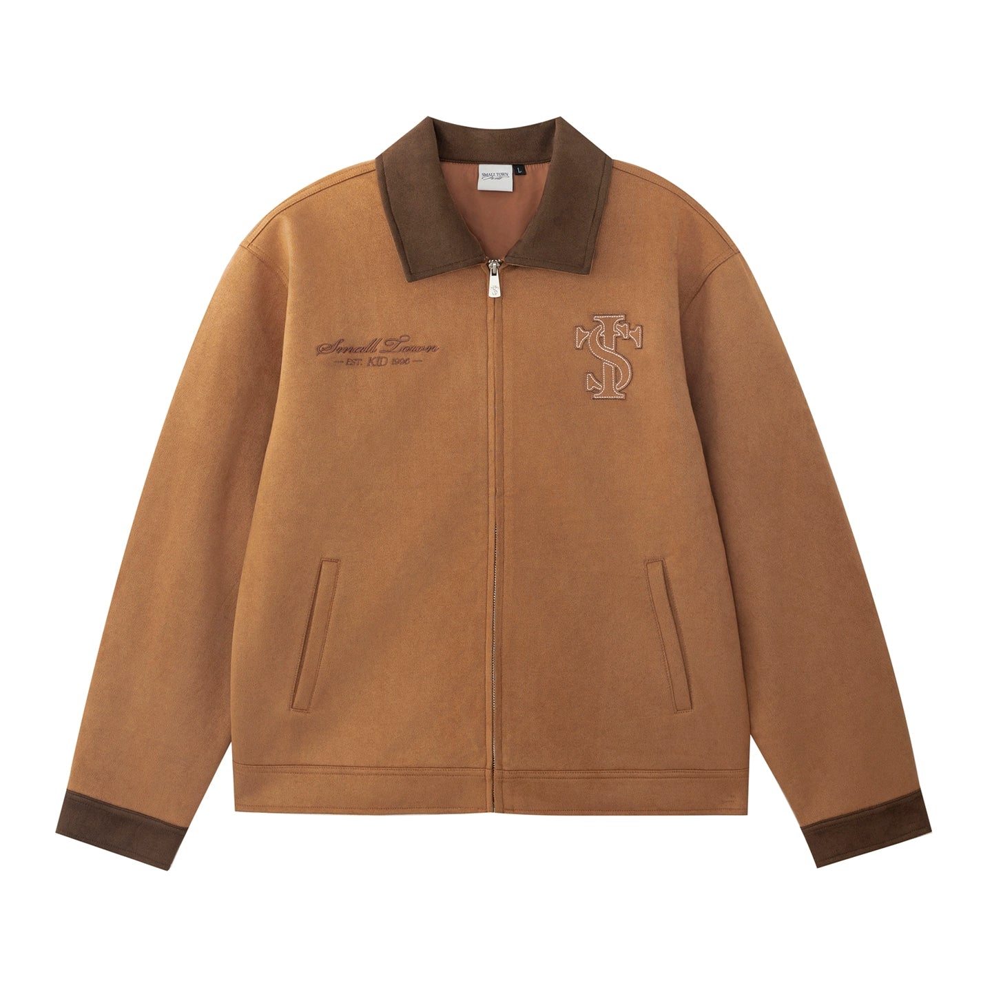 FAUX SUEDE PATCHWORK JACKET I-0051