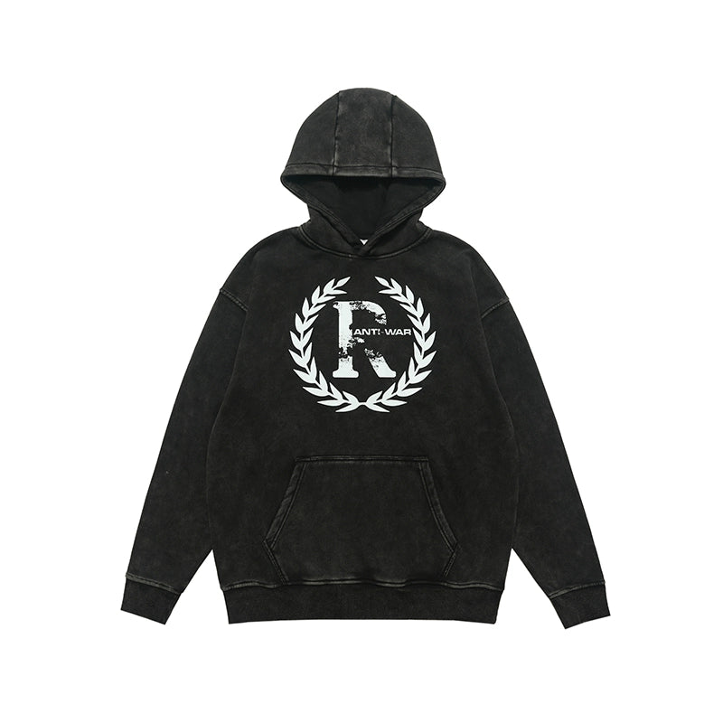 VINTAGE STYLE HOODED SWEATSHIRT I-0155