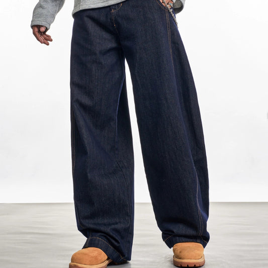 RETRO WIDE-LEG JEANS I-0034